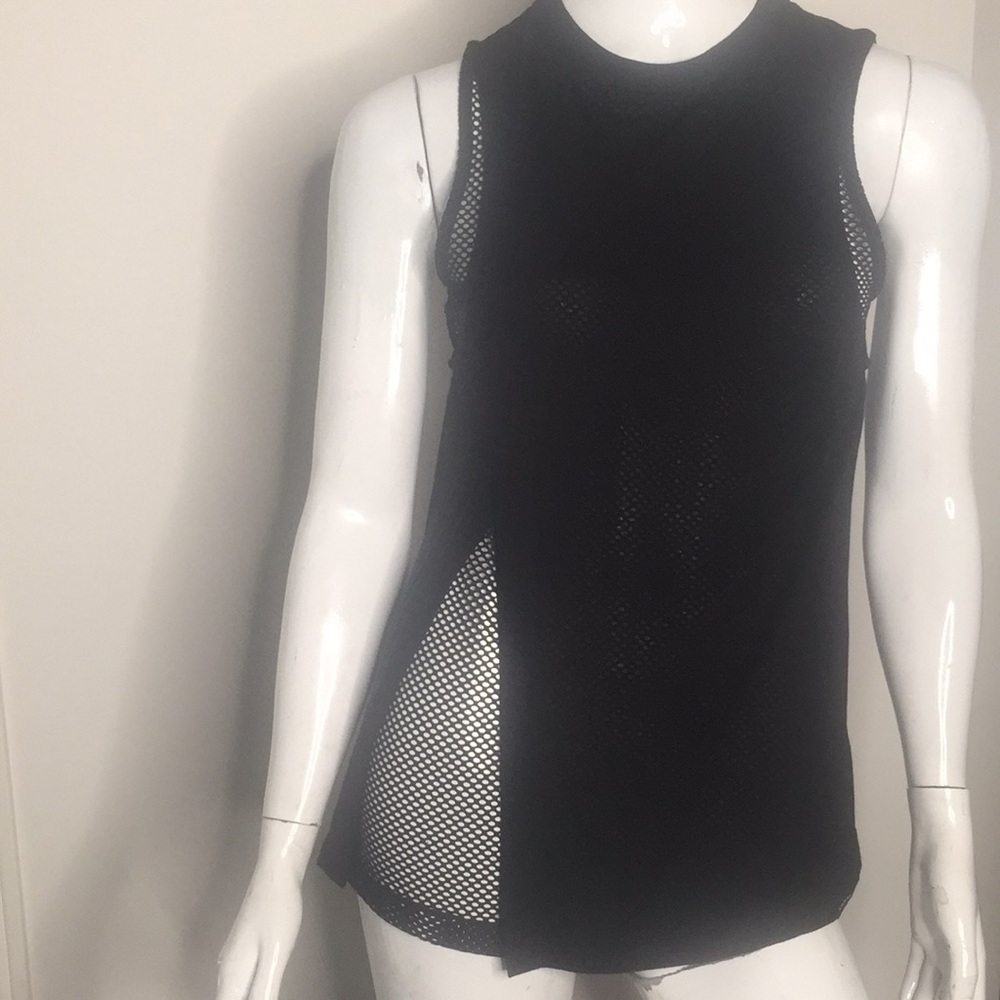 New Koral XS Mesh Underlay/Tencel Tank in Black